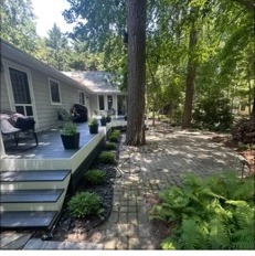 Paver walk and detailed beds