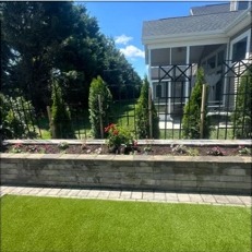 Raised bed and seasonal color